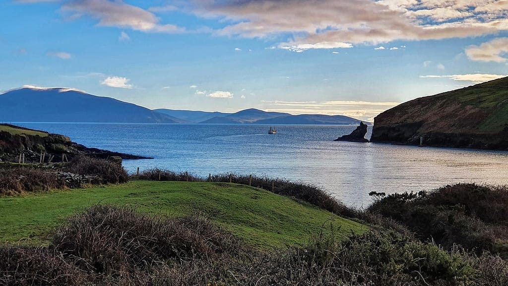 Fishing boat entering Dingle Bay