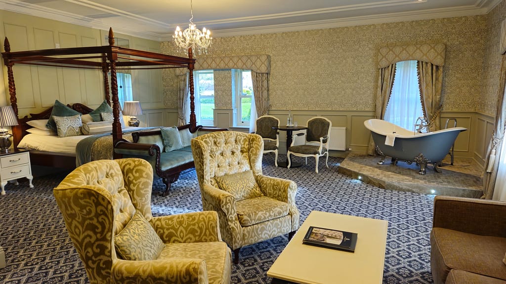 A view of our enormous bedroom