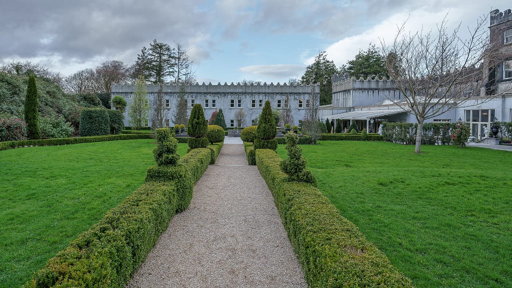 Garden view of Ballyseede Castle