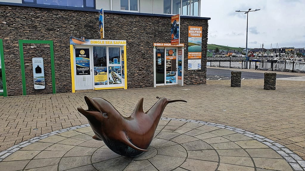 Statue of Fungie, Dingle Town's beloved dolphin
