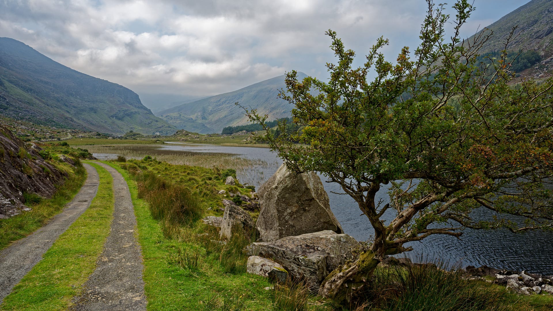 View of Lake Cummeenduff facing west