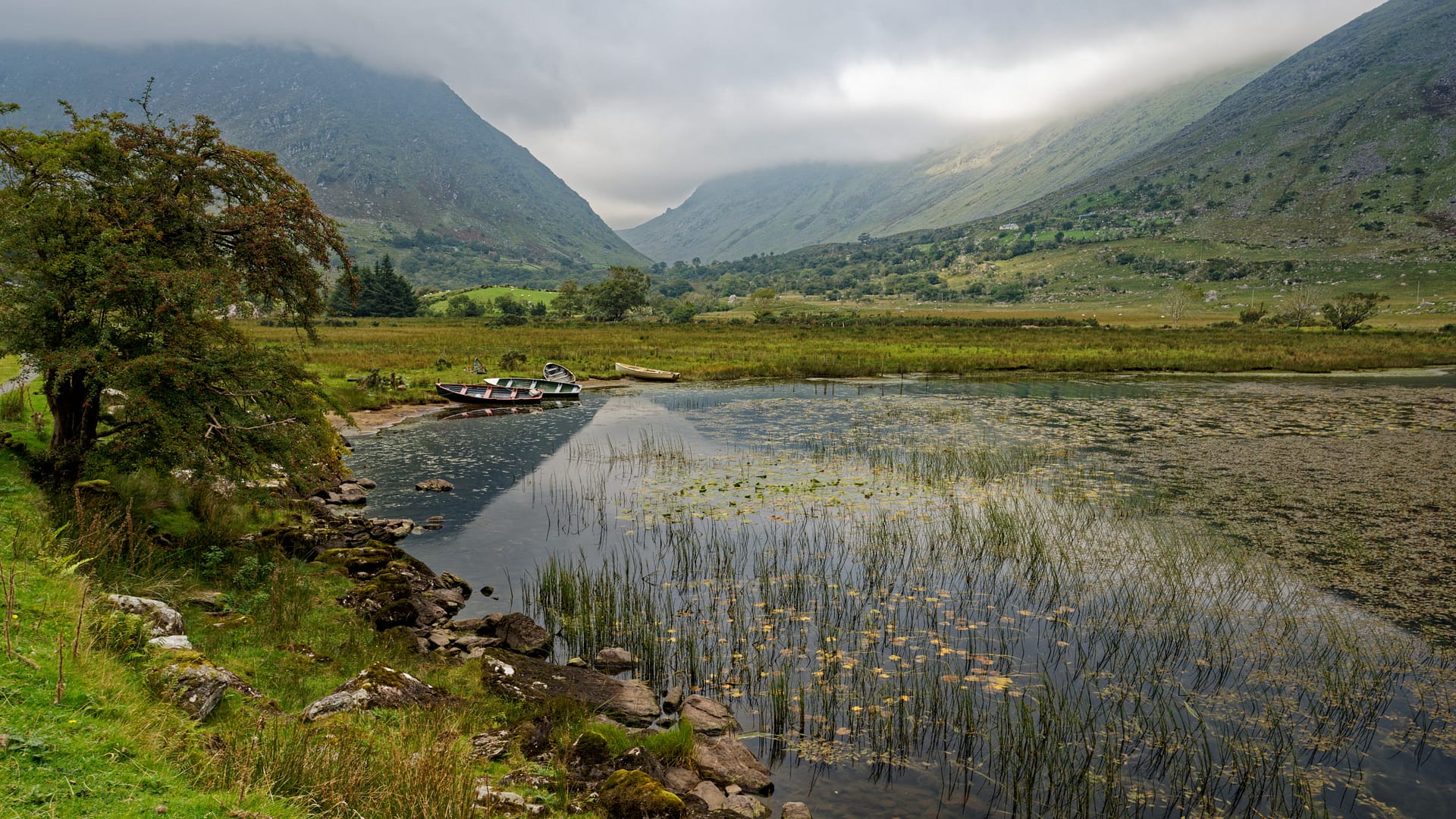 View of Lake Cummeenduff facing west