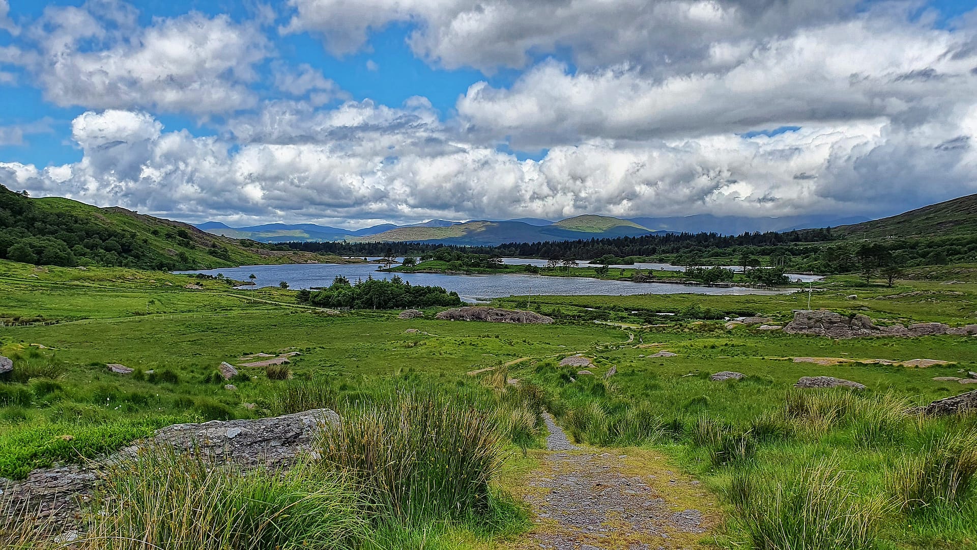 View toward Upper Cloonee Lough