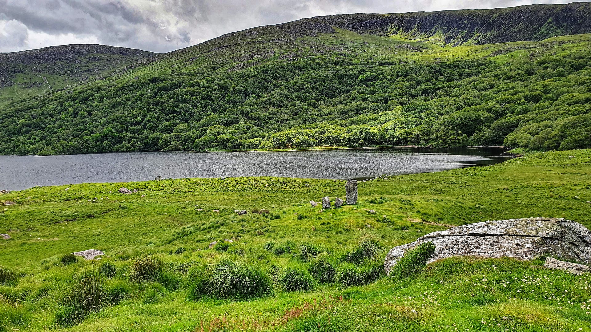 View of the stone circle from above