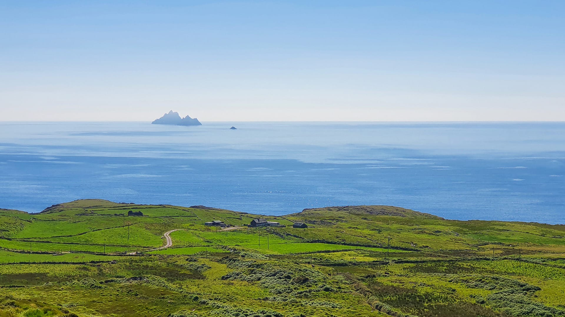 Looking out to the Skellig Islands