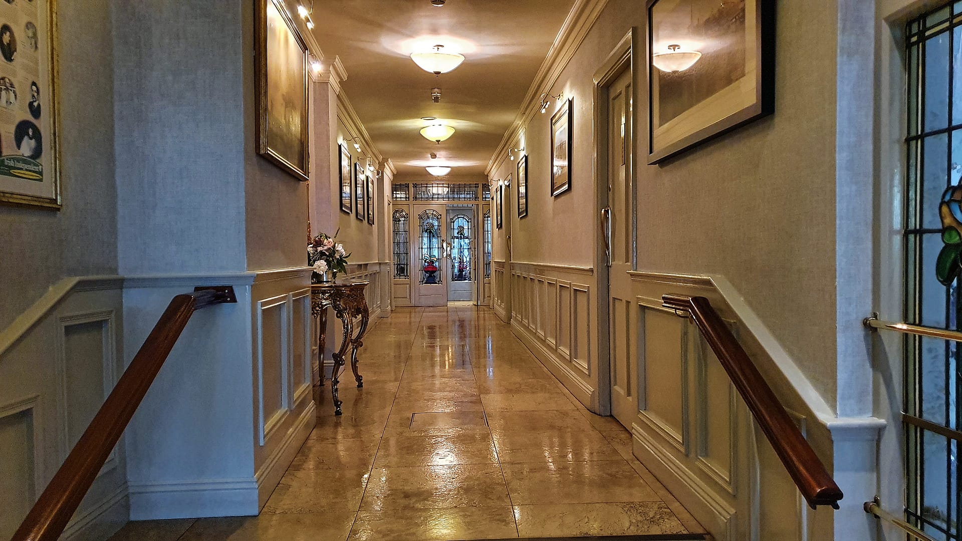 A hallway in the Granville Hotel, Waterford