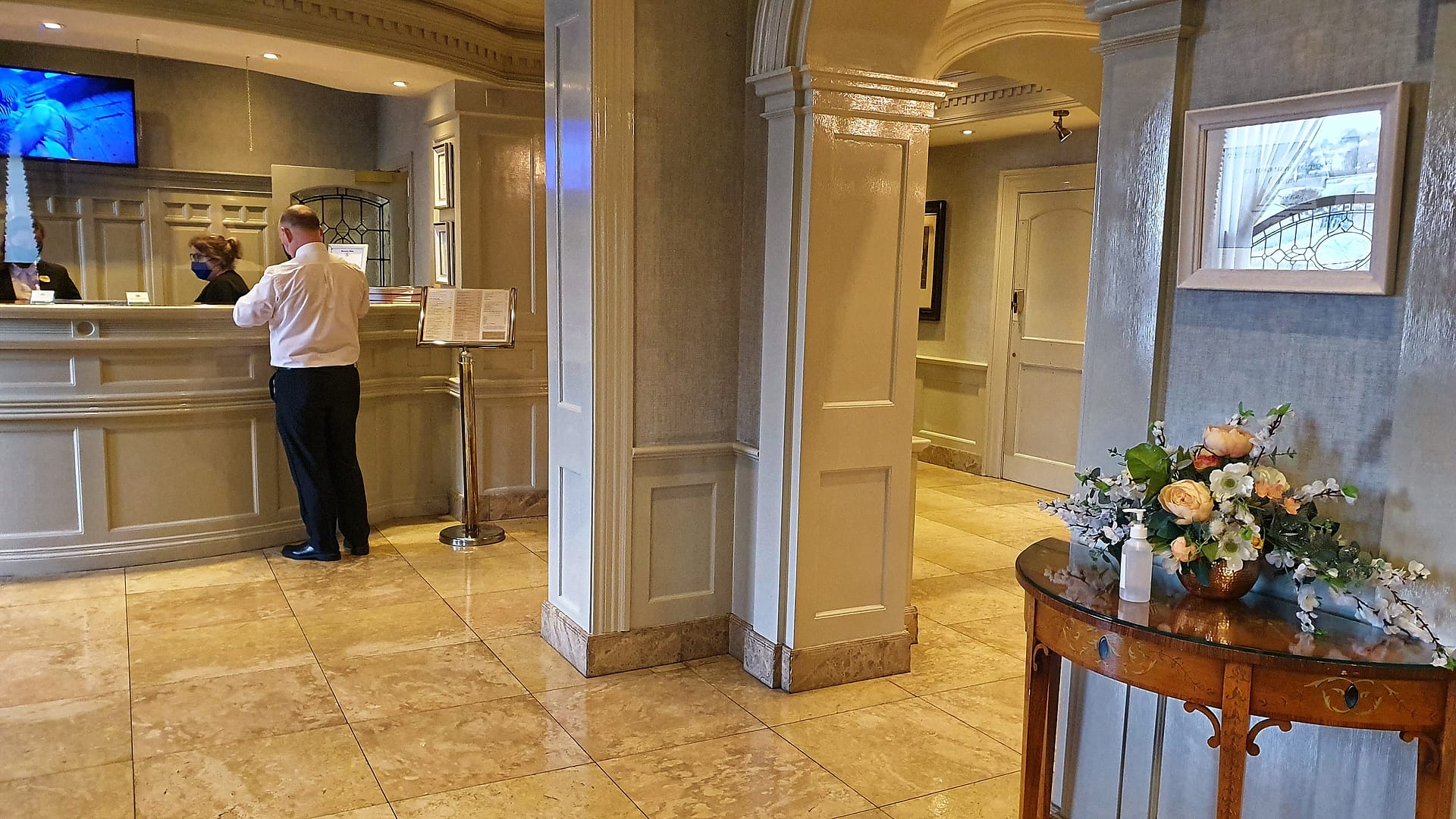 Reception area in the Granville Hotel, Waterford